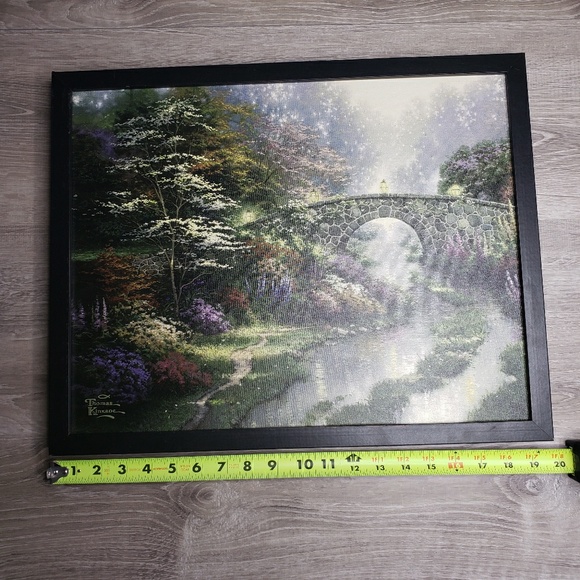 Thomas kinkade fiber optic light picture W remote - Picture 5 of 8